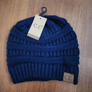 C.C Deep Blue Knit Hat